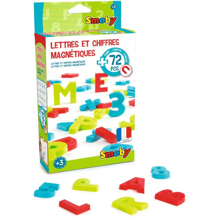 SMOBY Magnetbuchstaben und Zahlen, 72 Stk.