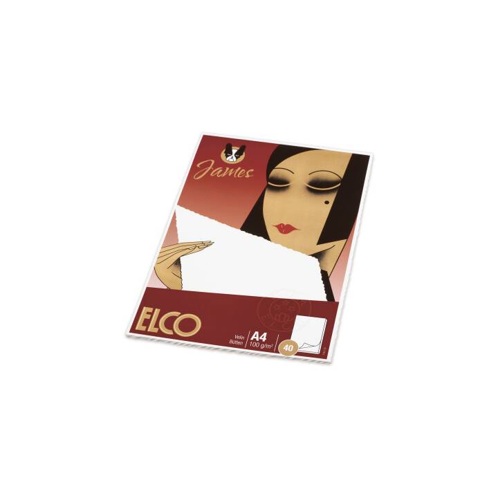 Schreibblock Velin A4 weiss 40 Blatt