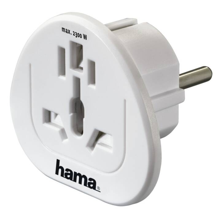 Reisestecker Universal auf deutschen Schutzkontaktstecker