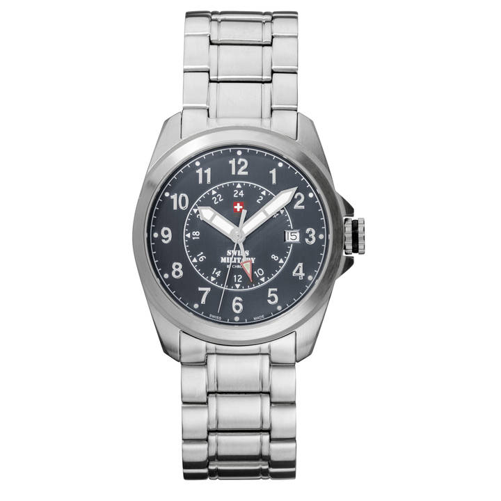swiss army dual time watch