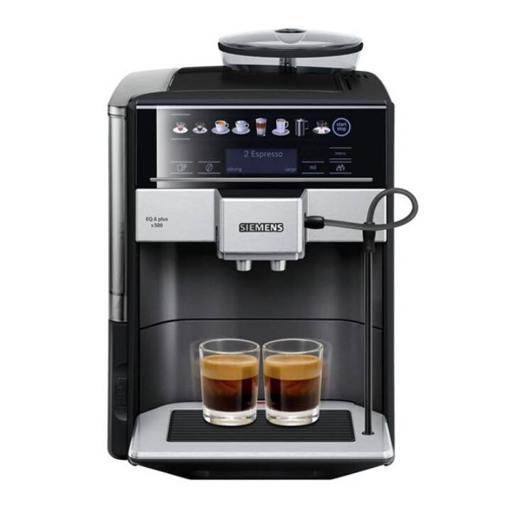 Siemens Kaffeevollautomat Eq 6 Plus S500 SIEMENS EQ.6 plus s500 (Metallic, Schwarz, 1.7 l, Kaffeevollautomat