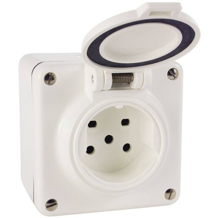 Steckdose AP 1x T15, nass (1 Stück)