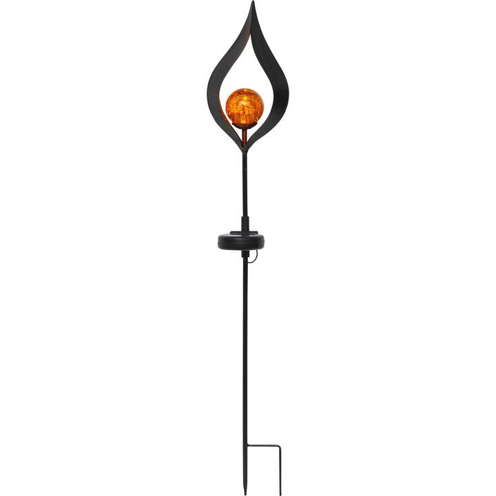 Solarleuchten (LED, 0.06 W, Schwarz, Orange)
