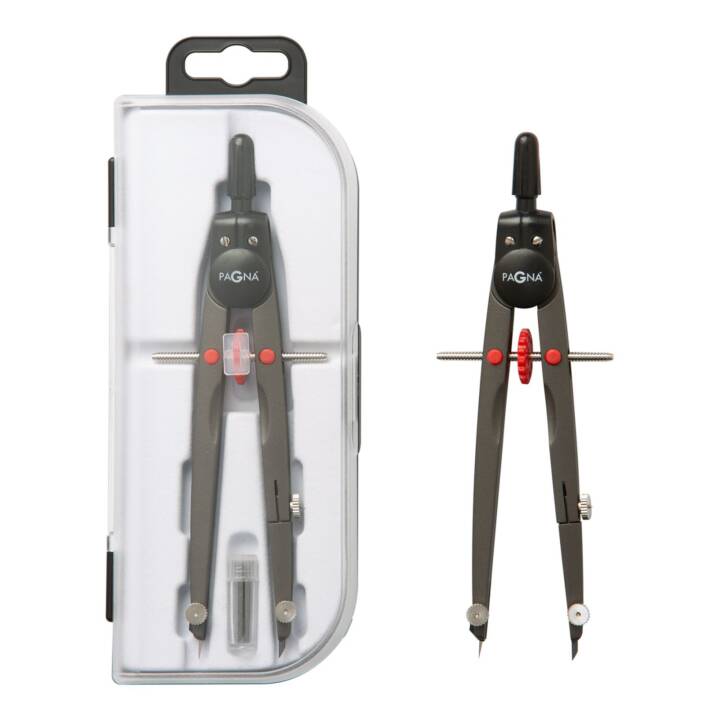 Zirkel (Schwarz, Grau, Rot)