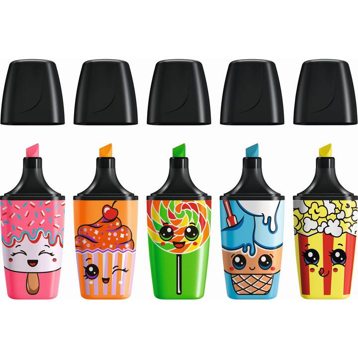 Textmarker BOSS Mini Sweet Friend (Mehrfarbig, 5 Stück)