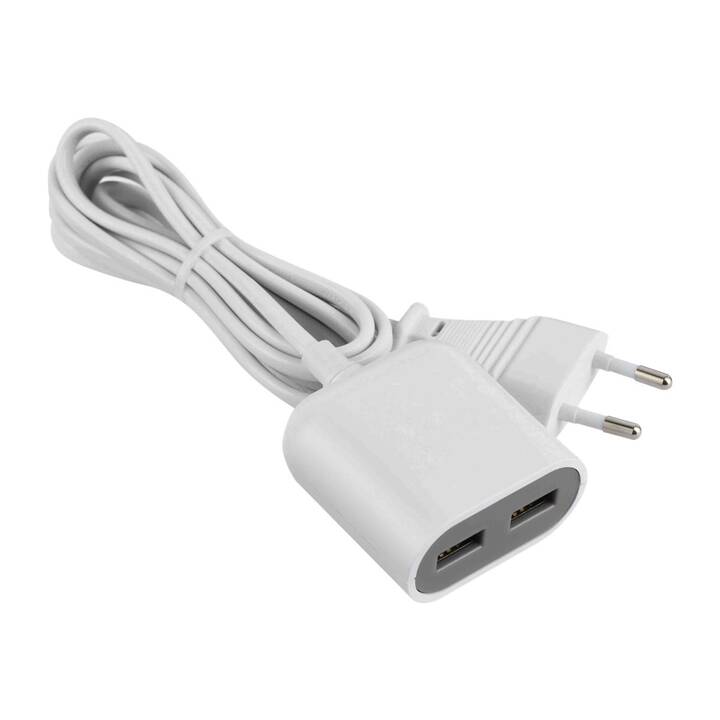 SCHÖNENBERGER Steckdosenleiste Dual USB (USB / T11, 1.5 m, Weiss)