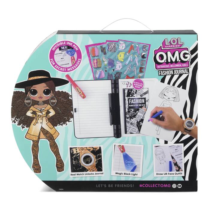 Mga Entertainment Malen Und Zeichnen L O L Surprise Omg Fashion Secret Journal Notizbuch Mehrfarbig Interdiscount