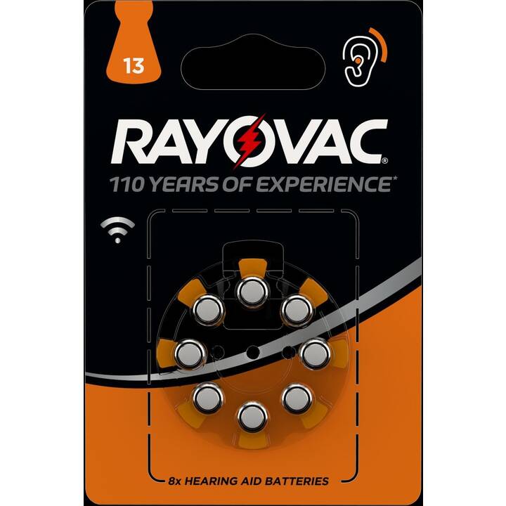 13 Batterie (Hörgeräte, PR48, 16 Stück)