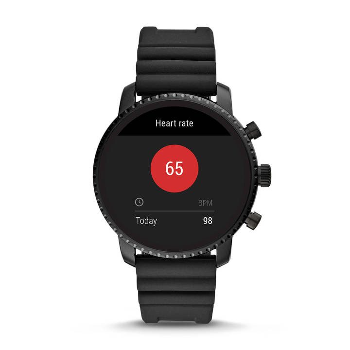 explorist hr black silicone
