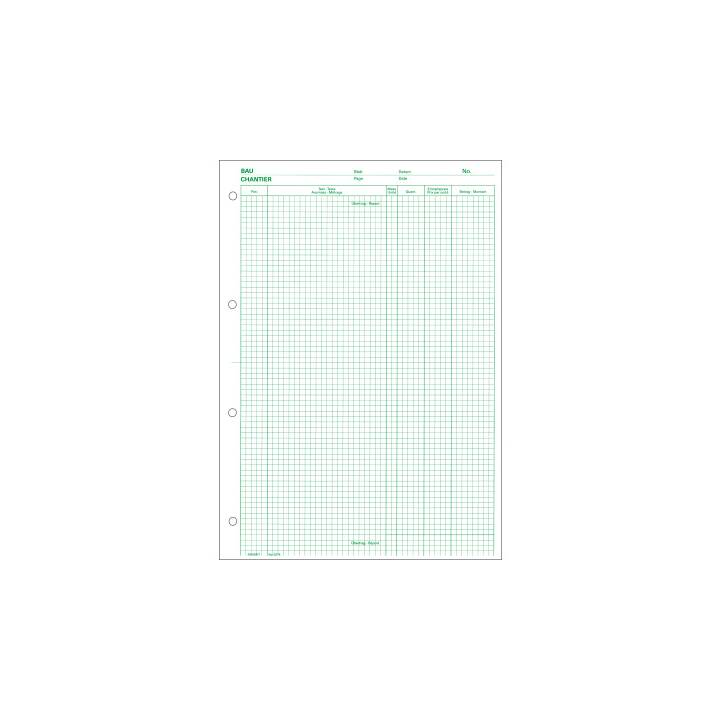 FAVORIT Devis-Ausmassblock A4, Grün, 100 Blatt