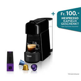 DELONGHI Essenza Plus EN200 (Nespresso, Schwarz)