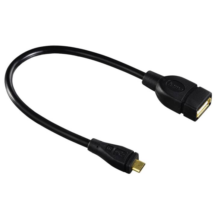 0.15m Micro-USB B USB A Männlich Weiblich Schwarz USB Kabel