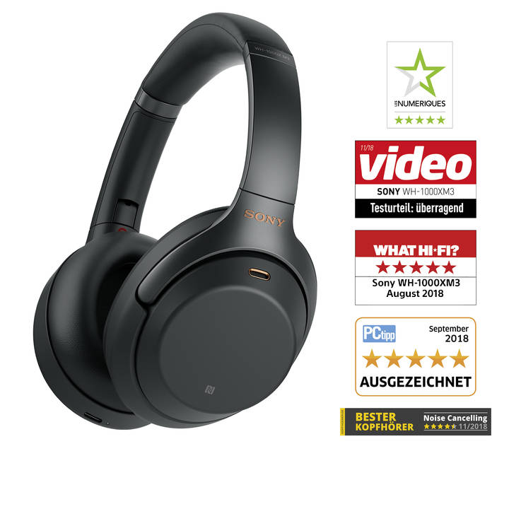 SONY Wireless Kopfhörer WH1000XM3 Black Interdiscount