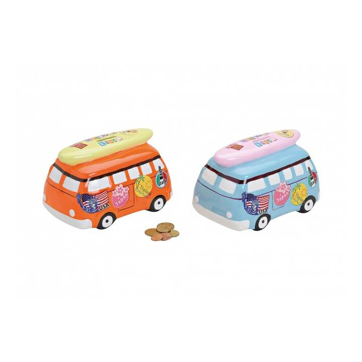 Sparbüchse Auto Urlaub (Farbig assortiert)