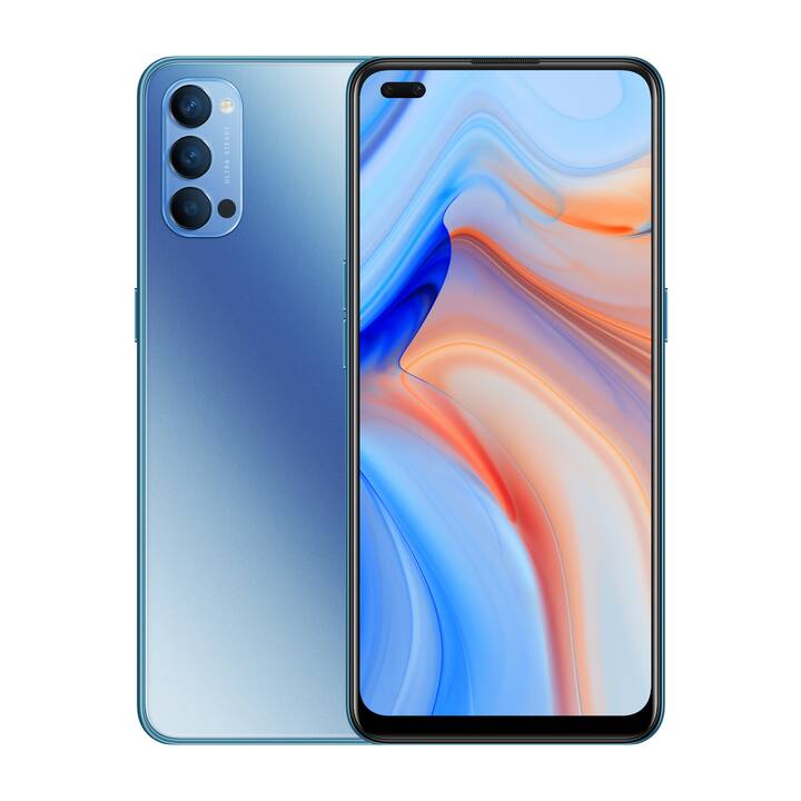 Reno4 (5G, 6.4", 128 GB, 48 MP, Blau)