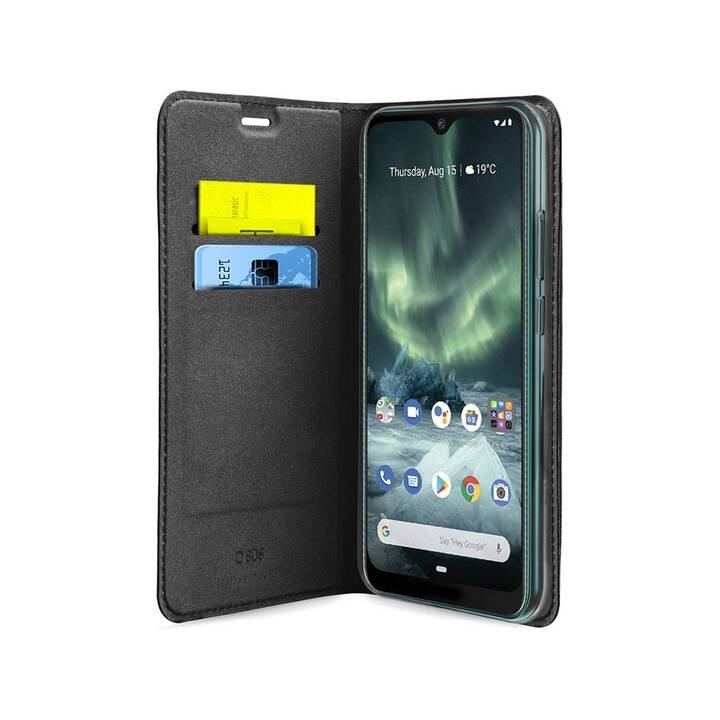Flipcover Preto (Nokia 7.2, Schwarz)