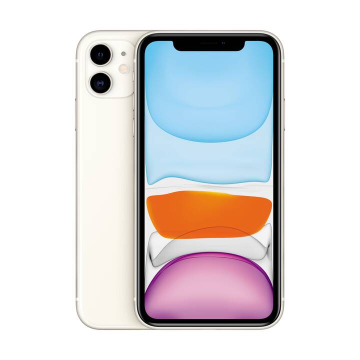 iPhone 11 (6.1", 64 GB, 12 MP, Weiss)