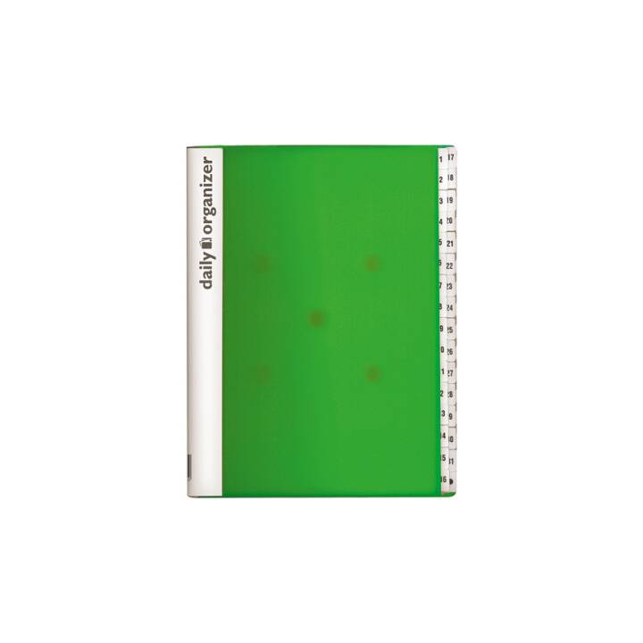 Organizer Daily A4 grün 31-teilig