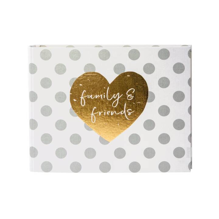 Family & Friends Fotoalbum (Weiss, Silber, Gold, Grau)