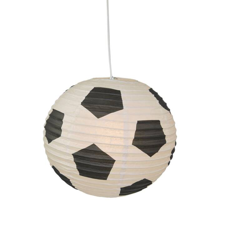 Fussball Lampenschirm, Schwarz, Weiss