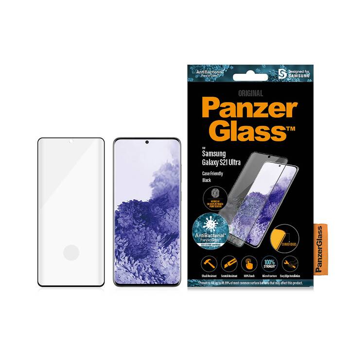 PANZERGLASS Verre de protection d'écran Case friendly (Hautement transparent, Galaxy S21 Ultra)