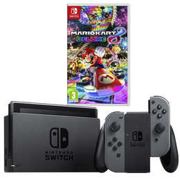 NINTENDO Switch Grey avec Mario Kart 8 Deluxe