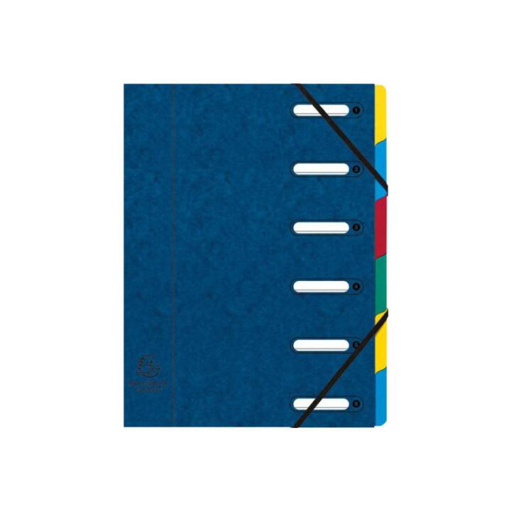 Ordnungsmappe A4 blau 6-teilig