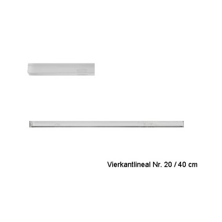 Lineal (40 cm, Transparent)