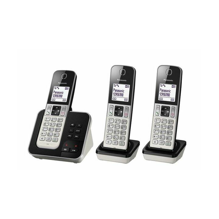 KX-TGD323SLW Trio (Schwarz, Grau)