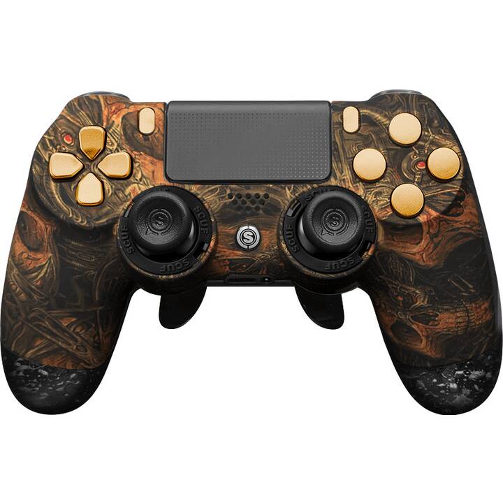 Infinity 4PS Pro - Cyber Skulls Gamepad (Braun, Gold)