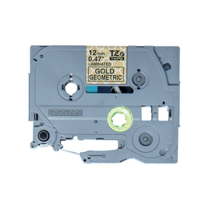 TZeMPGG31 Schriftband (12 mm x 4 m, Schwarz / Gold)