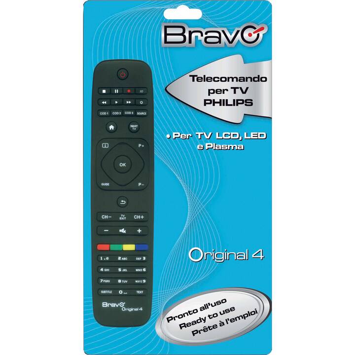 BRAVO Télécommande Original 4 (1 Appareils, Philips)