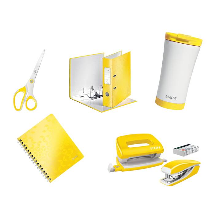 Ordner Back to School (A4, 80 mm, Gelb)