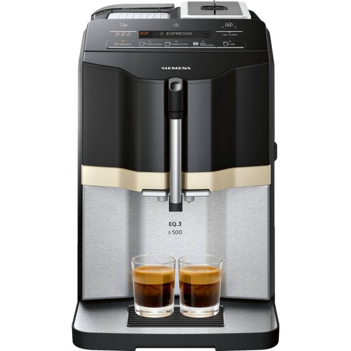 EQ.3 s500 TI305506DE (Edelstahl, Schwarz, 1.4 l, Kaffeevollautomat)