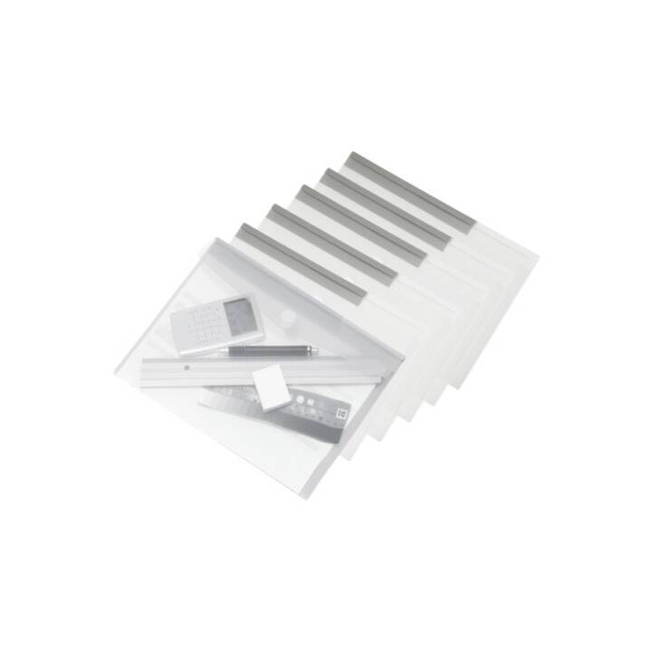 Dokumententasche A4 transparent 5 Stück