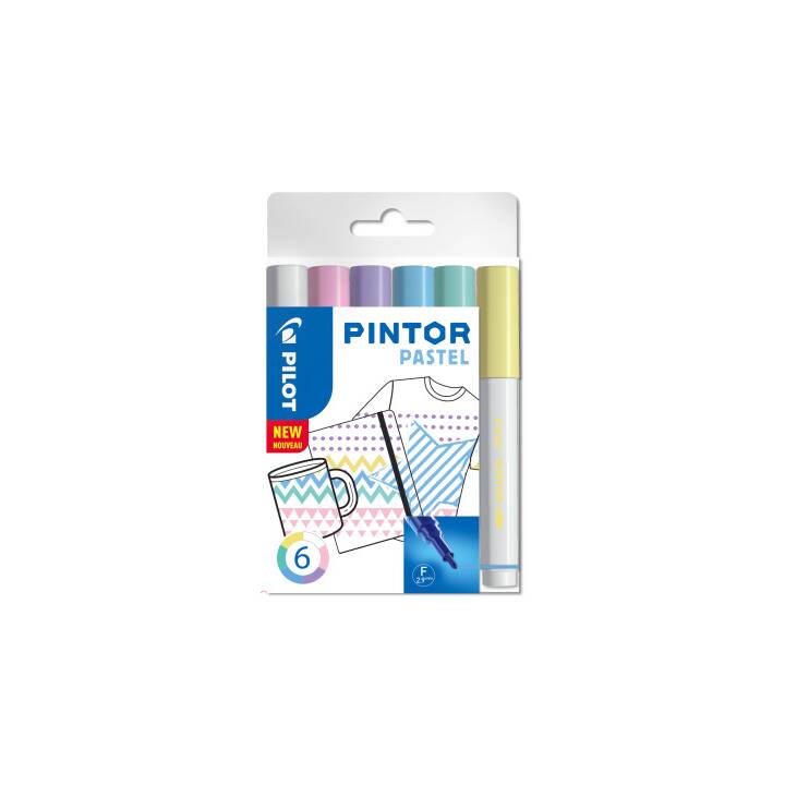 PEN Marker Pintor Set Pastell Medium 6 Stifte