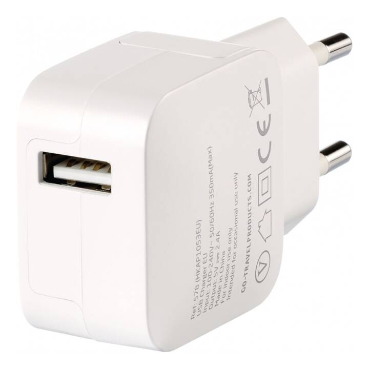 Stromadapter Charger (USB, USB / Typ C, Eurostecker)
