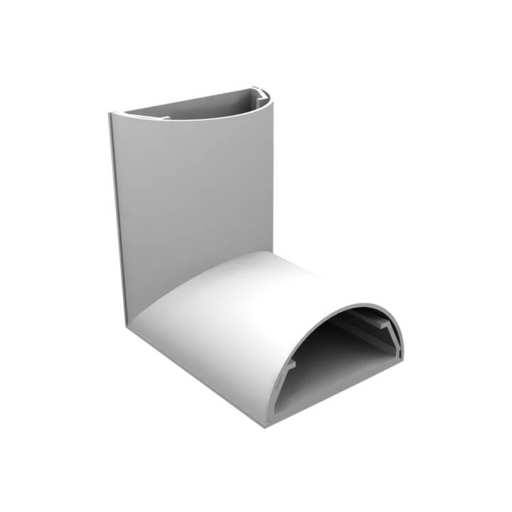 90° Winkel 50 mm Weiss