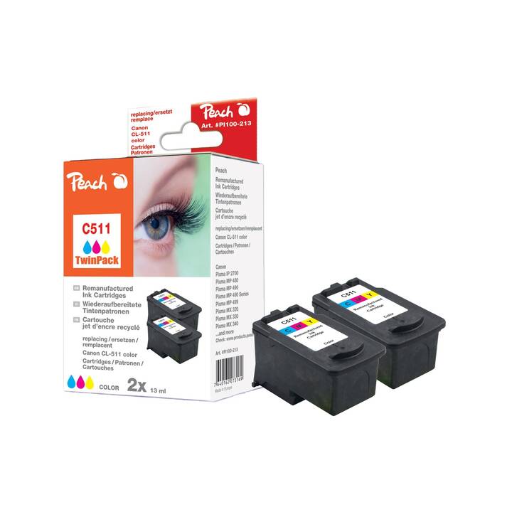 Canon CL-511 TwinPack (Gelb, Blau, 2 Stück)