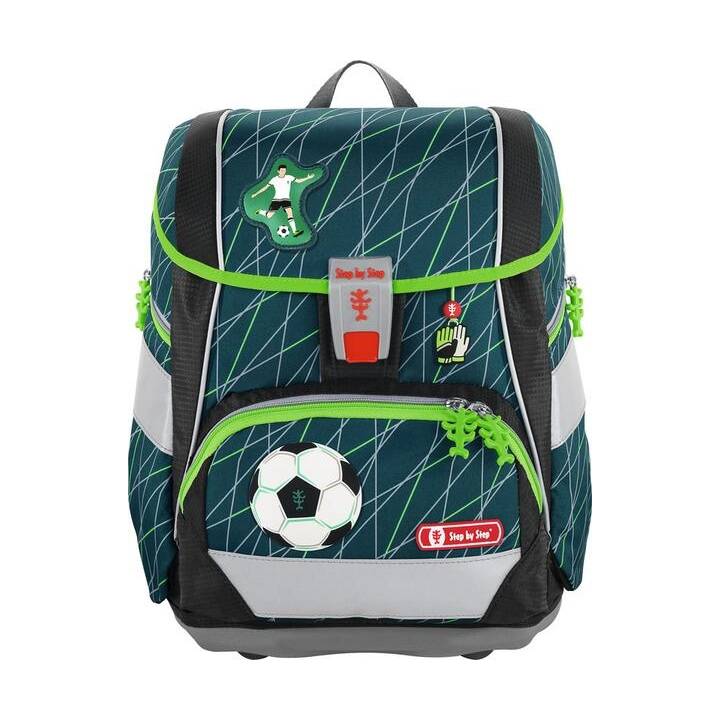 STEP BY STEP Jeu de sacoches 2in1 Plus Soccer World (19 l, Vert, Multicolore)