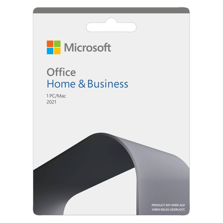 MICROSOFT Office Home & Business 2021 (Version complète, 1x, Allemand)