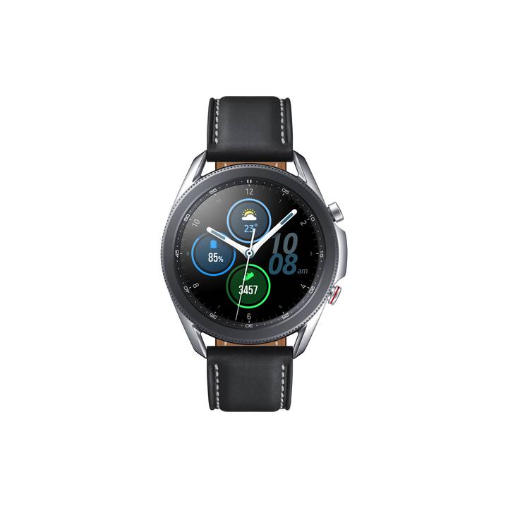 Galaxy Watch3 LTE (45 mm, Edelstahl, Echtleder)