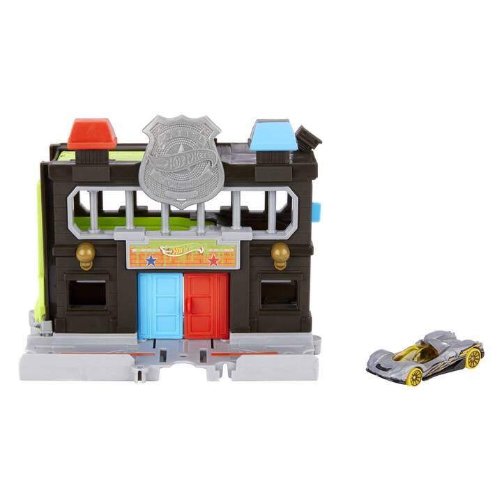 City: Polizeistation Set Spielfahrzeug Fahrbahn
