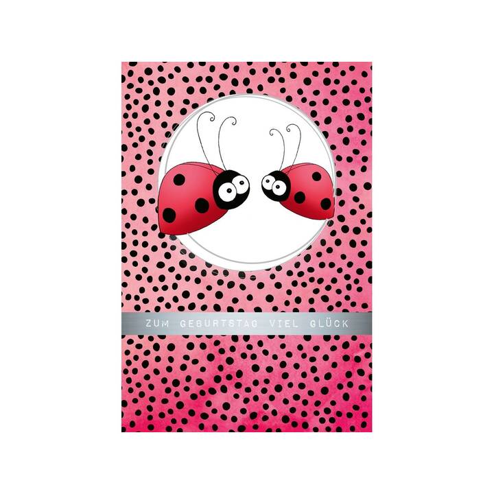 Geburtstagskarte Marienkäfer