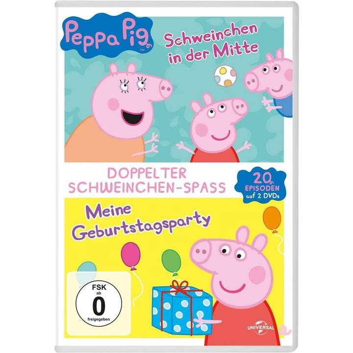 Peppa Pig - Volume 1+2 - Schweinchen in der Mitte / Meine Geburtstagsparty (DE, EN)