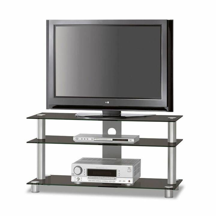 JUSTRACKS TVRack TV1053 Schwarz Silber Interdiscount