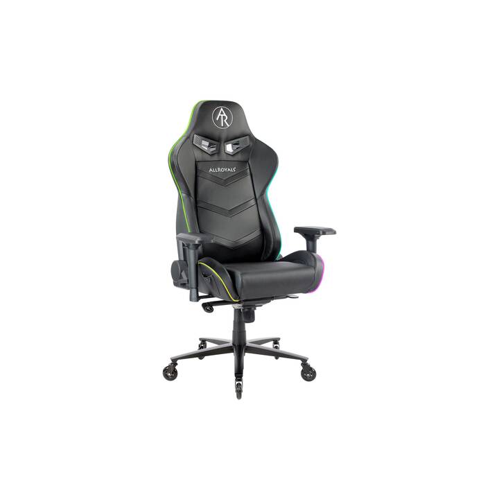 LC POWER Gaming Stuhl AR-GCRGB (Schwarz)