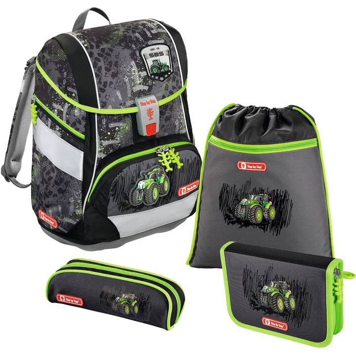 Schulrucksack-Set 2 in 1 (Green Tractor)