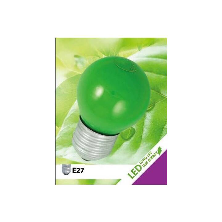 ELEKTROMATERIAL Partylampe LED Mini Globe 1.2W E27 Grün