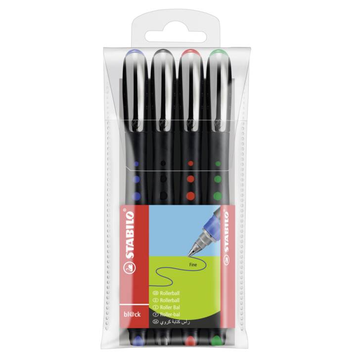 Rollerball worker black 4 Stück